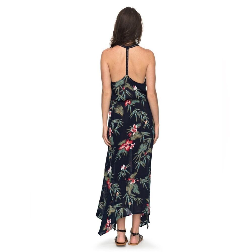 ROXY ~ GROOVE THE PHYSICAL DRESS ~ Tropical Drawstring Dress ~ XS - Picture 3 of 10